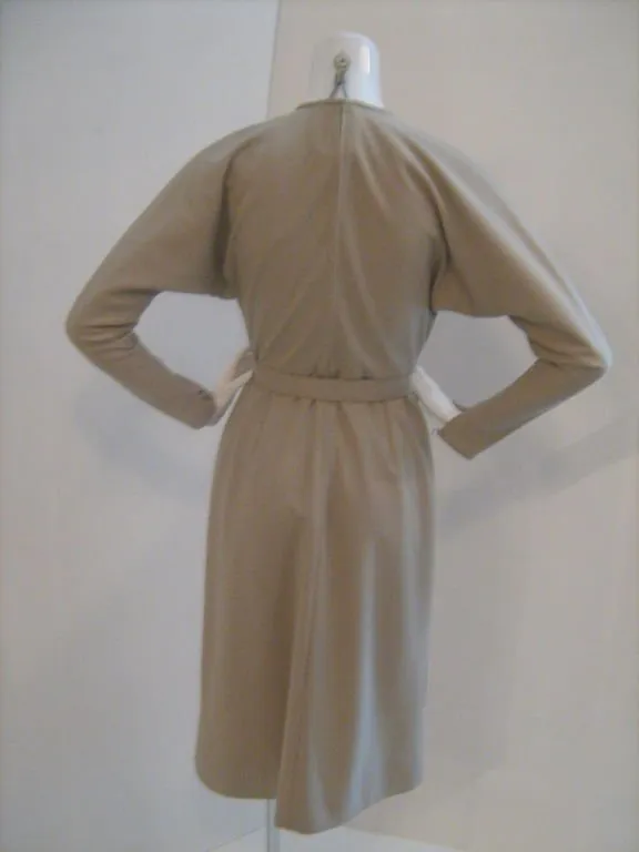 SCHUBERT Tan Dress and Cape Size 40