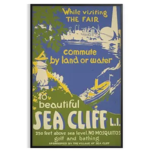 Sea Cliff Travel Poster Print