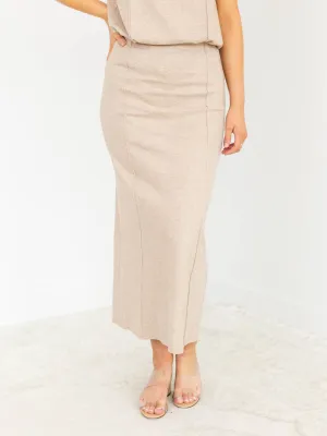 Seam Detail Maxi Skirt