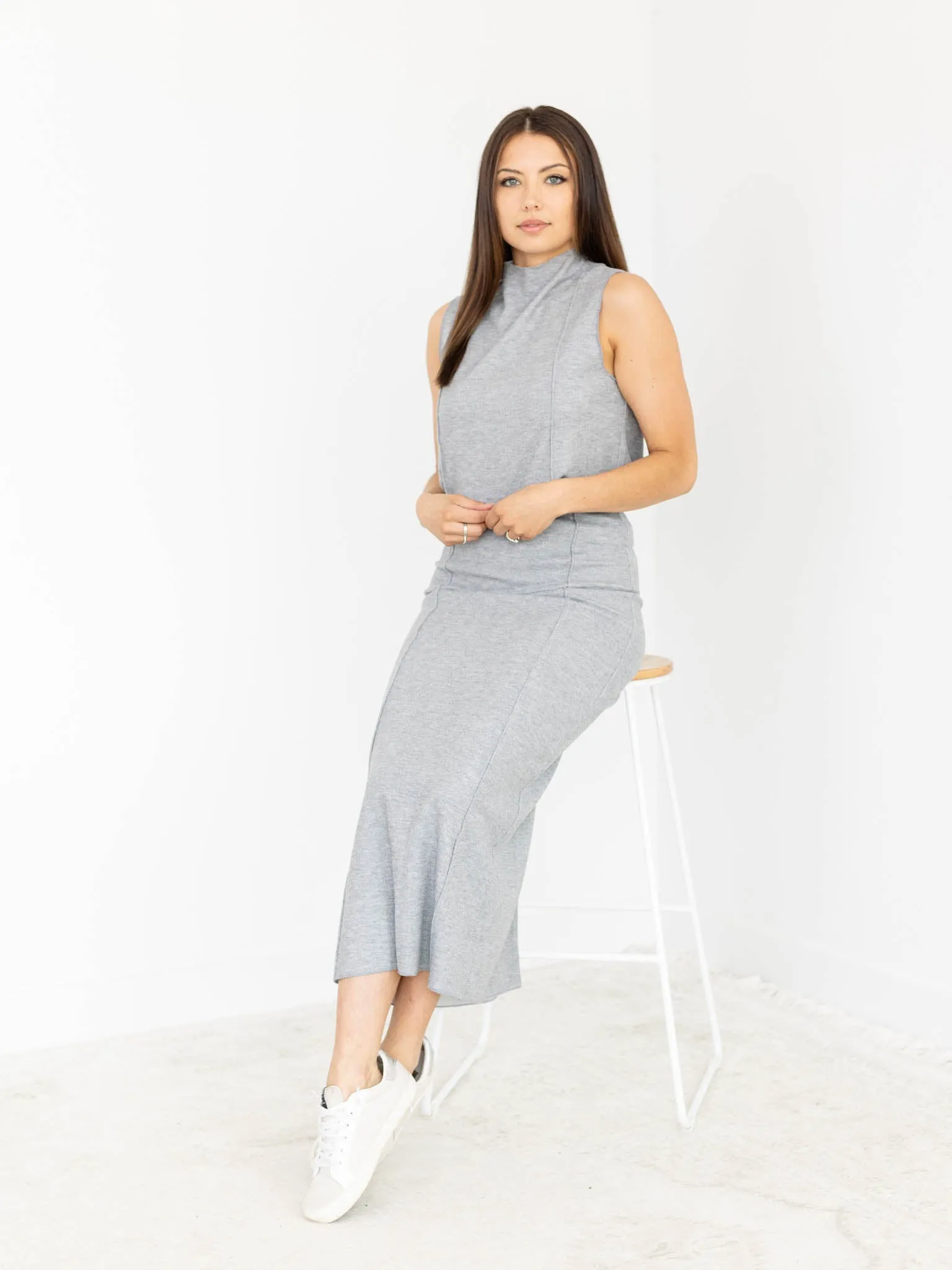Seam Detail Maxi Skirt