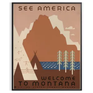 See America Travel Poster Art Print
