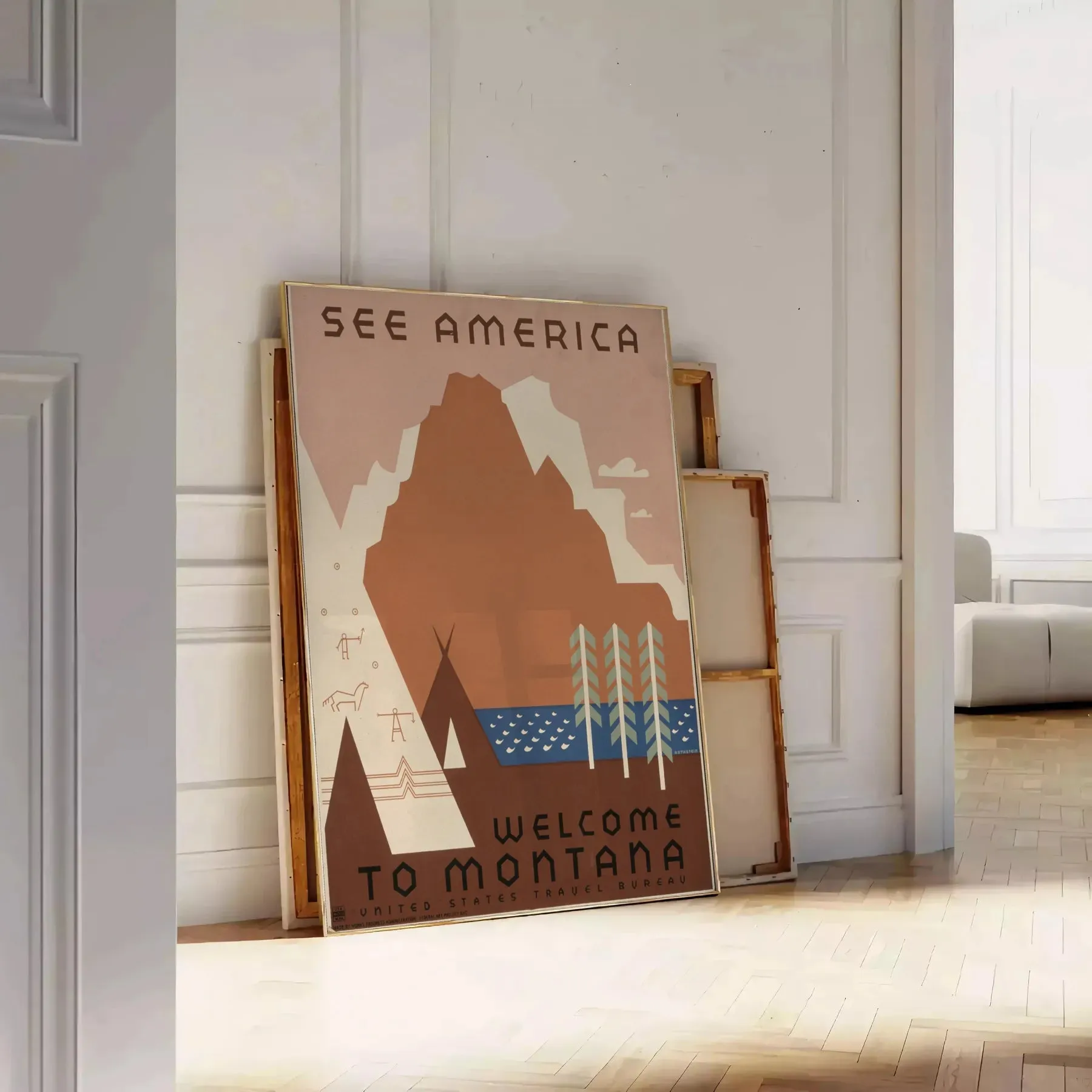 See America Travel Poster Art Print
