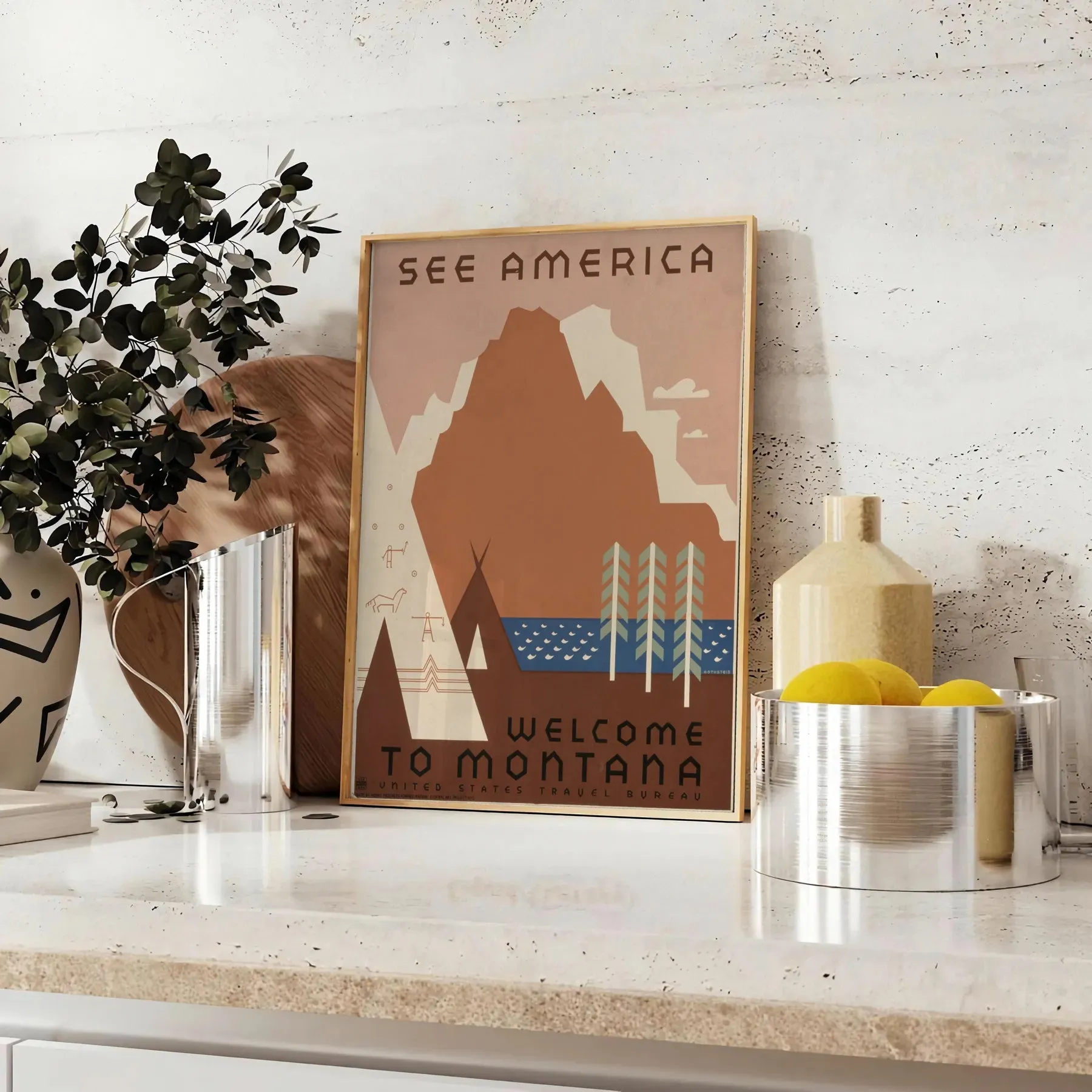 See America Travel Poster Art Print