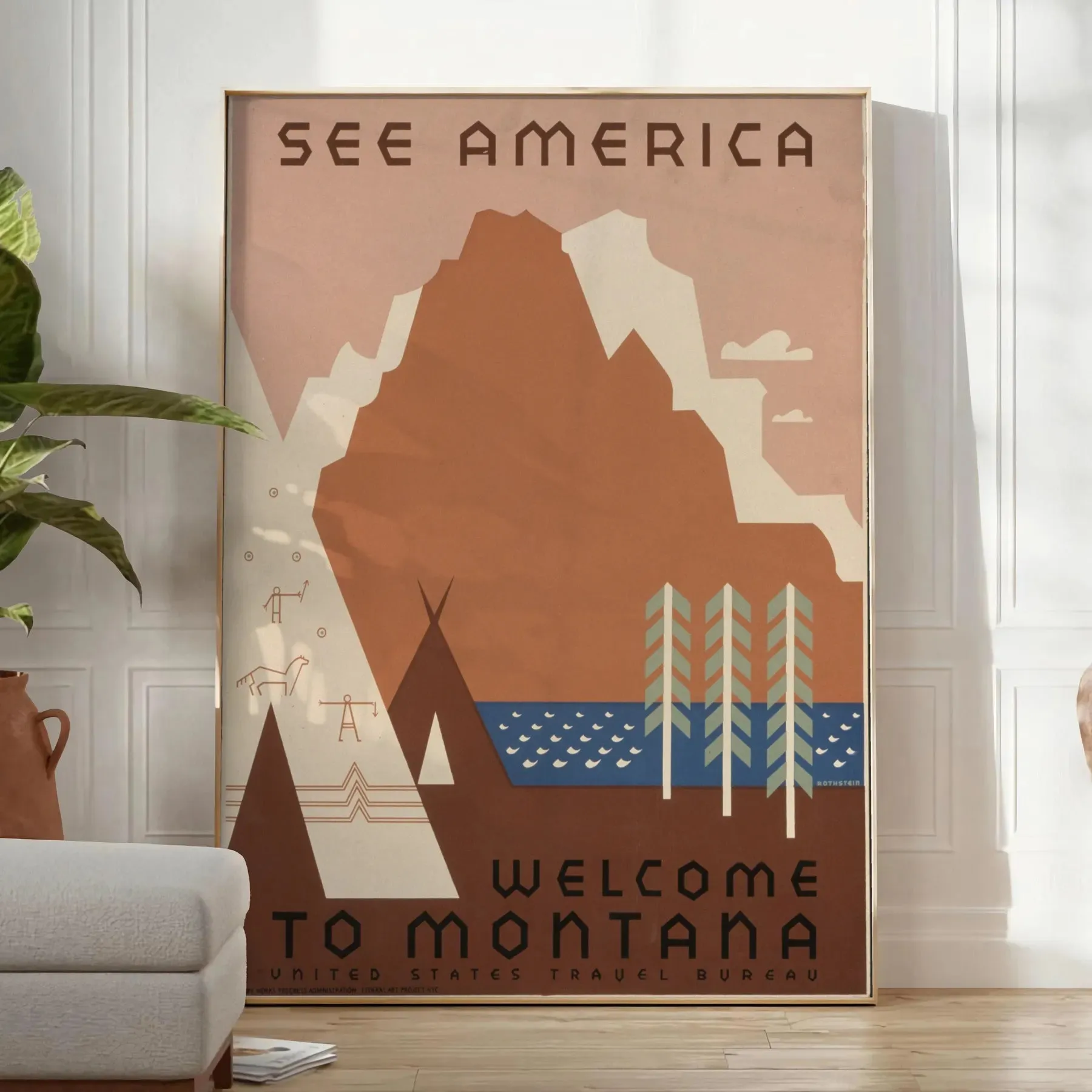 See America Travel Poster Art Print