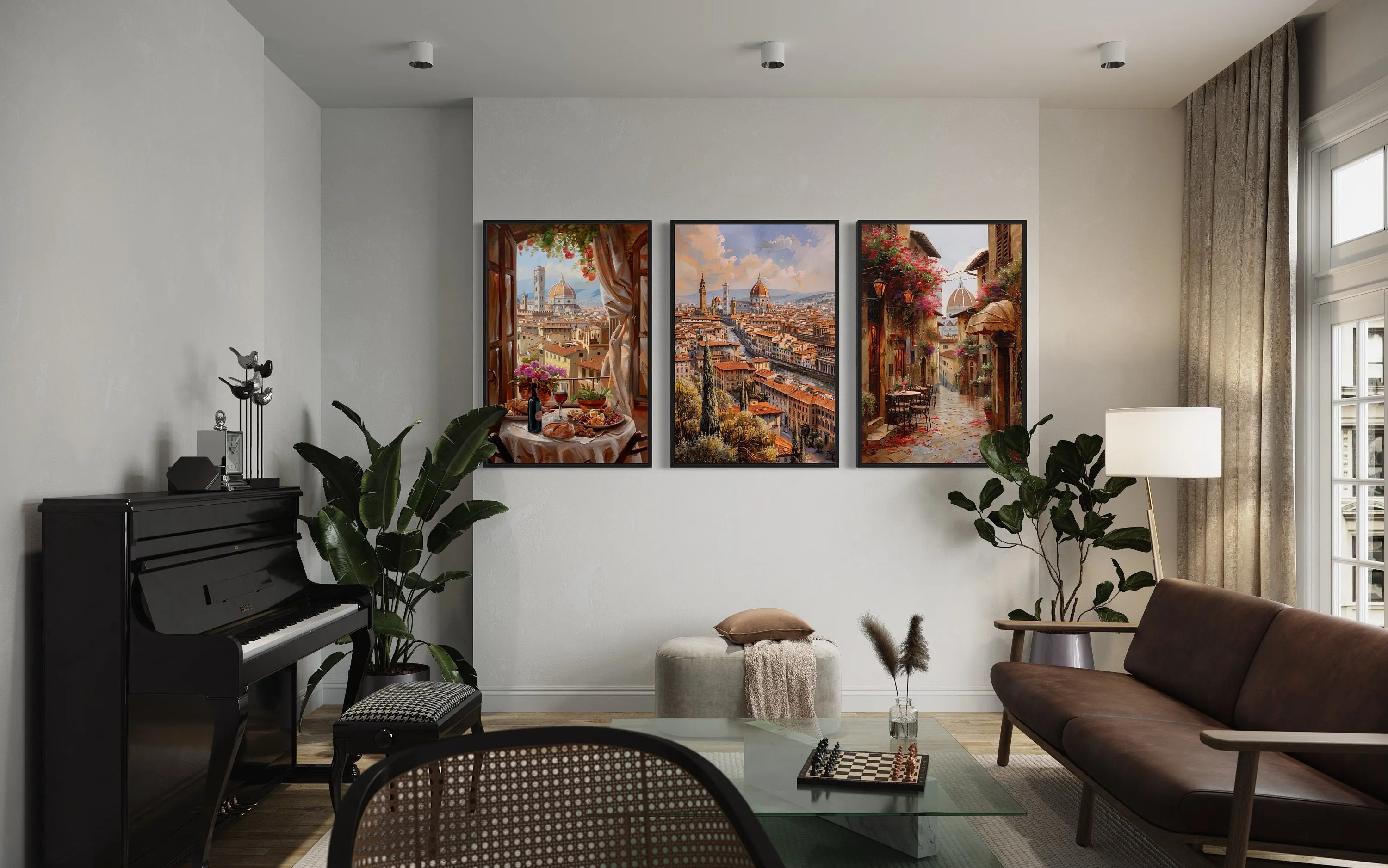 Set Of Three Florence Wall Art, Italy  Travel Posters