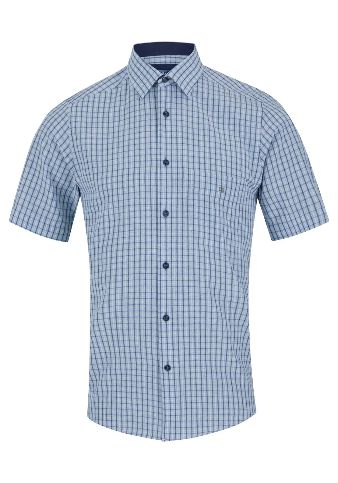 Short Sleeve Check Shirt - Green