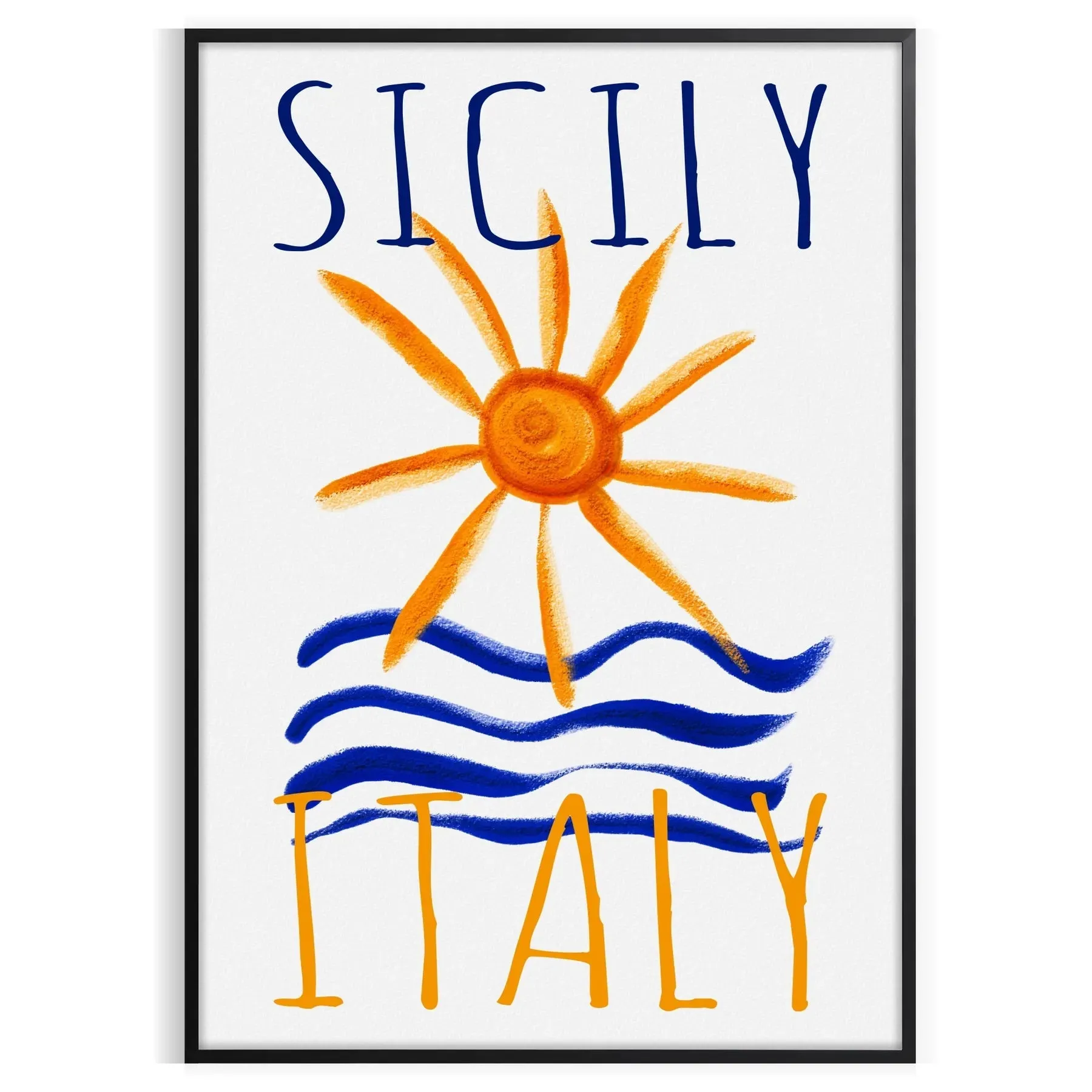 Sicily Italy Vintage Poster 1