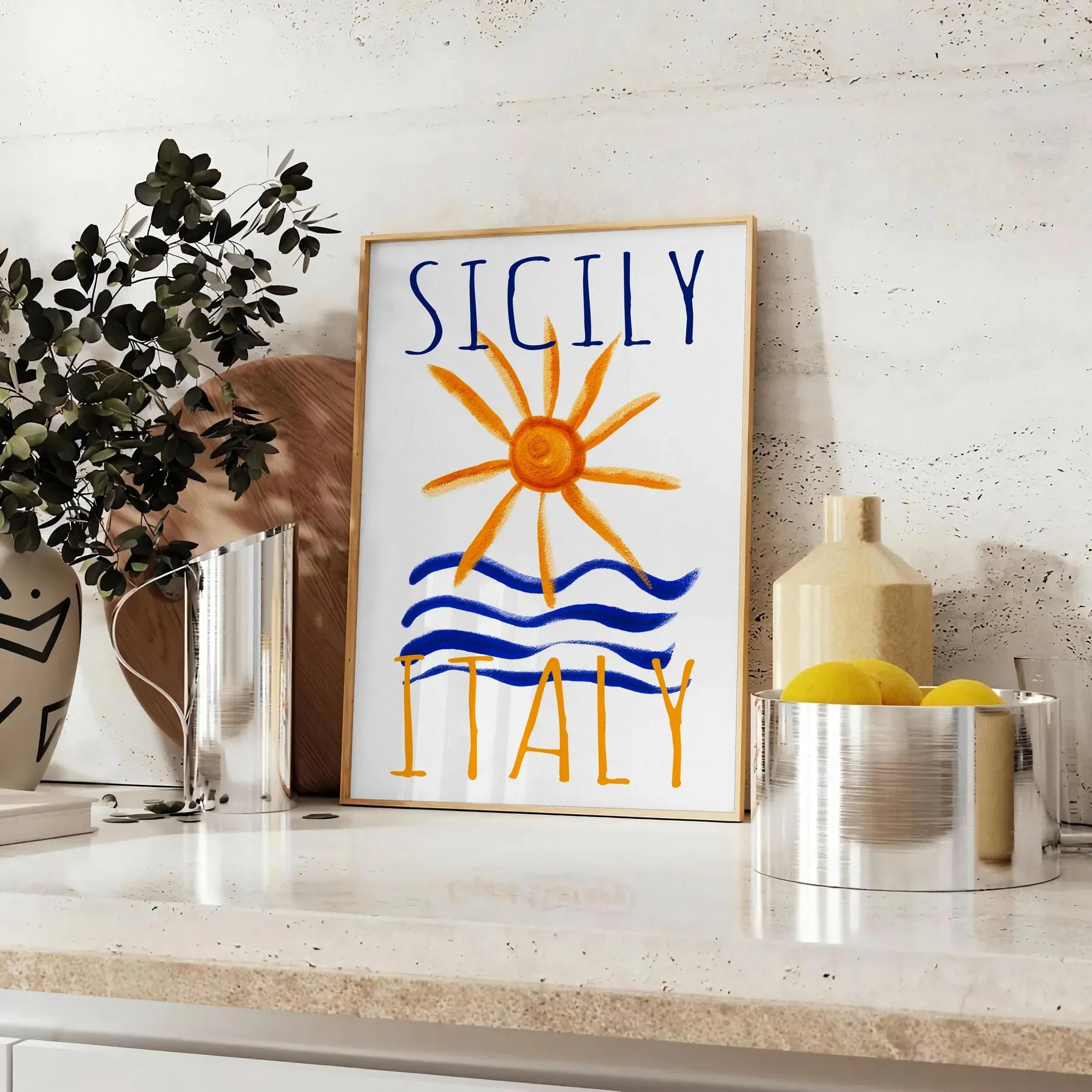 Sicily Italy Vintage Poster 1