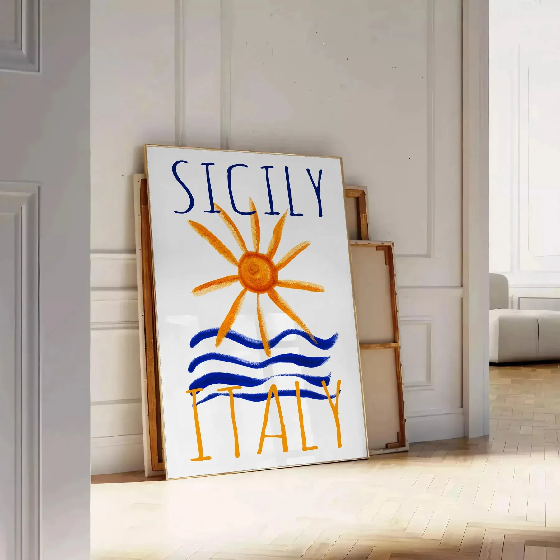 Sicily Italy Vintage Poster 1