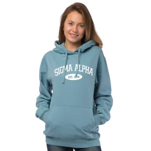 Sigma Alpha Hooded Pullover Vintage Sweatshirt