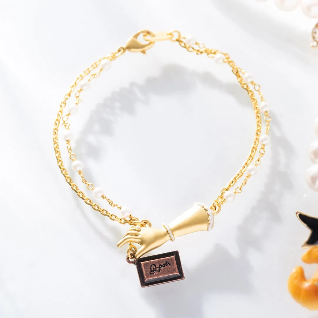 Sneak Chocolate Pearl Bracelet【Japan Jewelry】