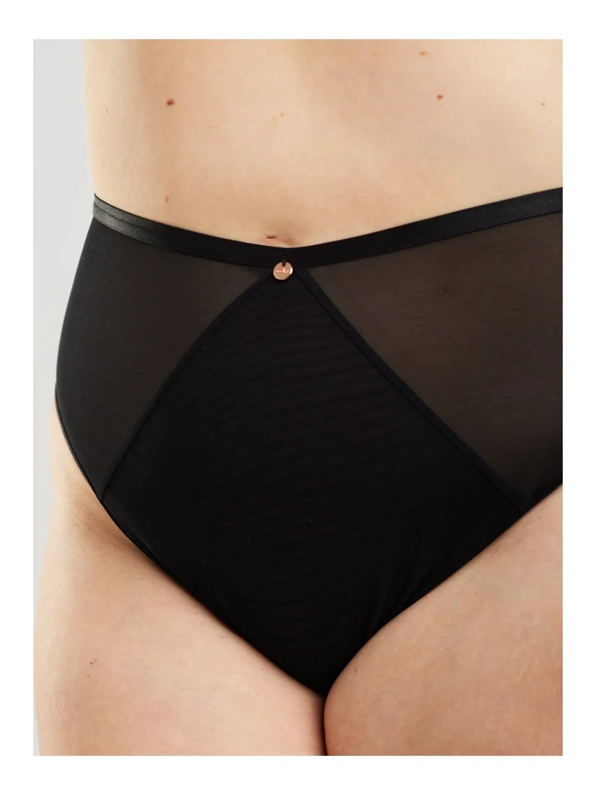 Soft Mesh Control High Waist Brief
