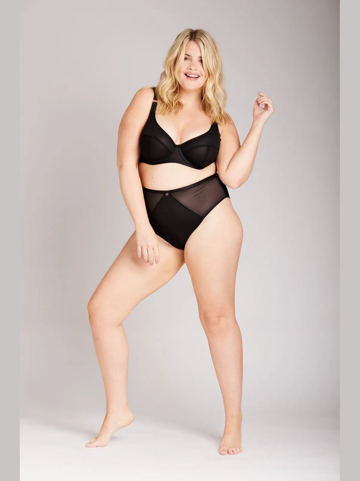 Soft Mesh Control High Waist Brief