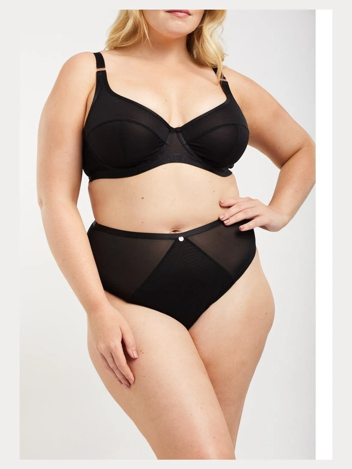 Soft Mesh Control High Waist Brief