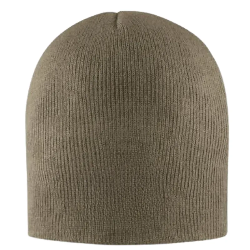 Solid Color Ribbed Design Knit Beanie Hat