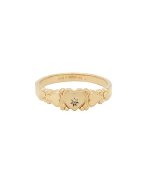 Solid Gold Patricia Heirloom Ring