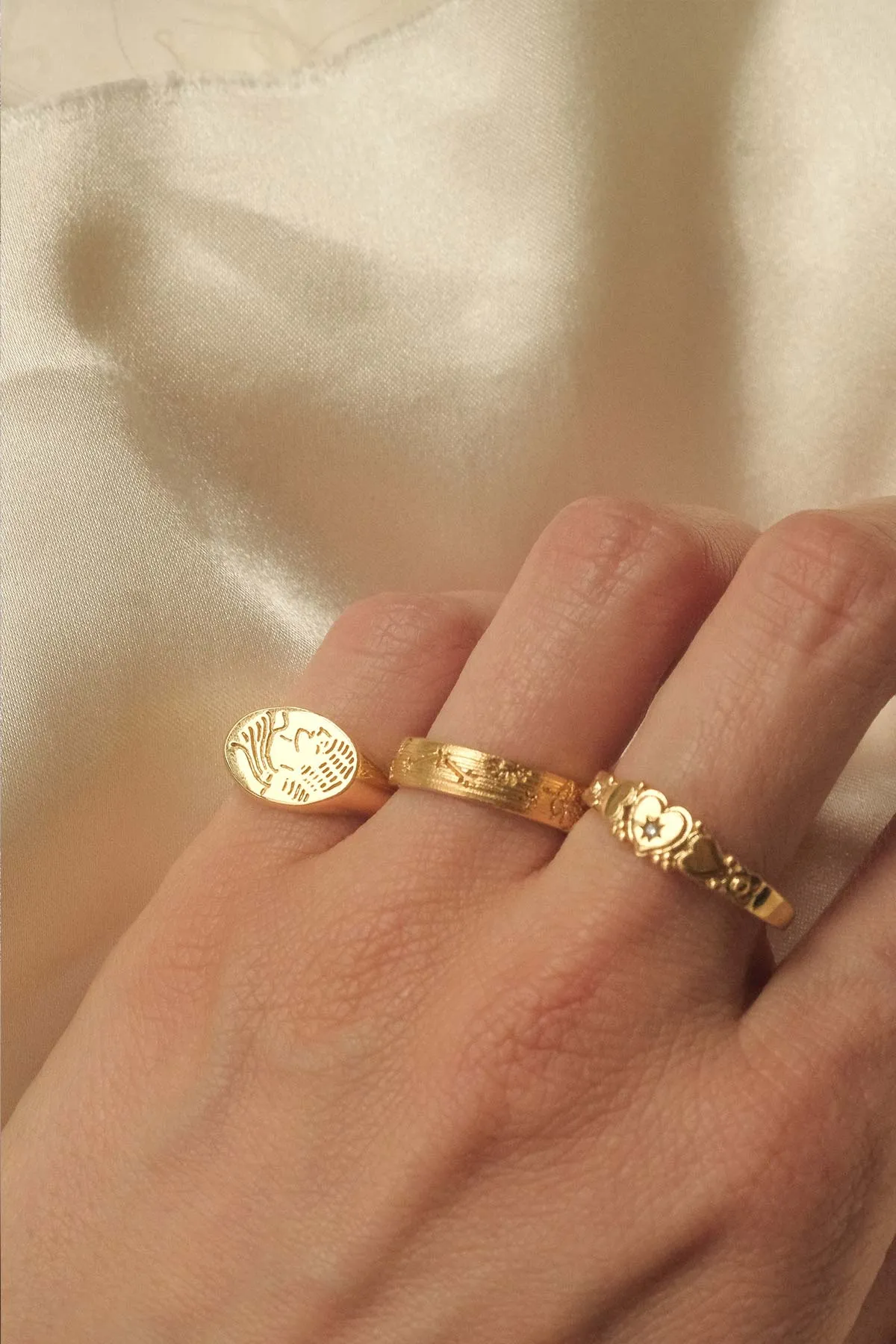 Solid Gold Patricia Heirloom Ring