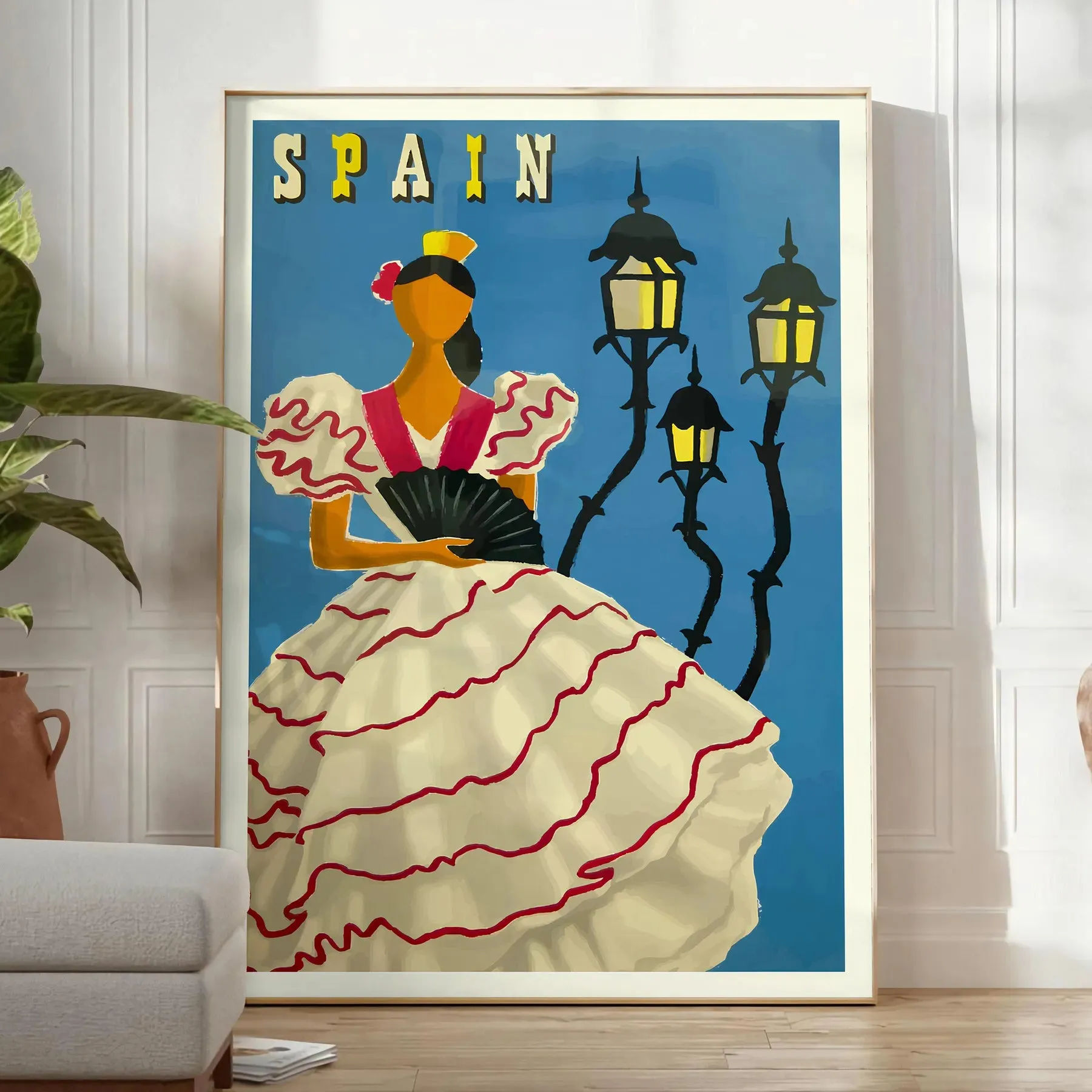 Spain Vintage Travel Poster Wall Art
