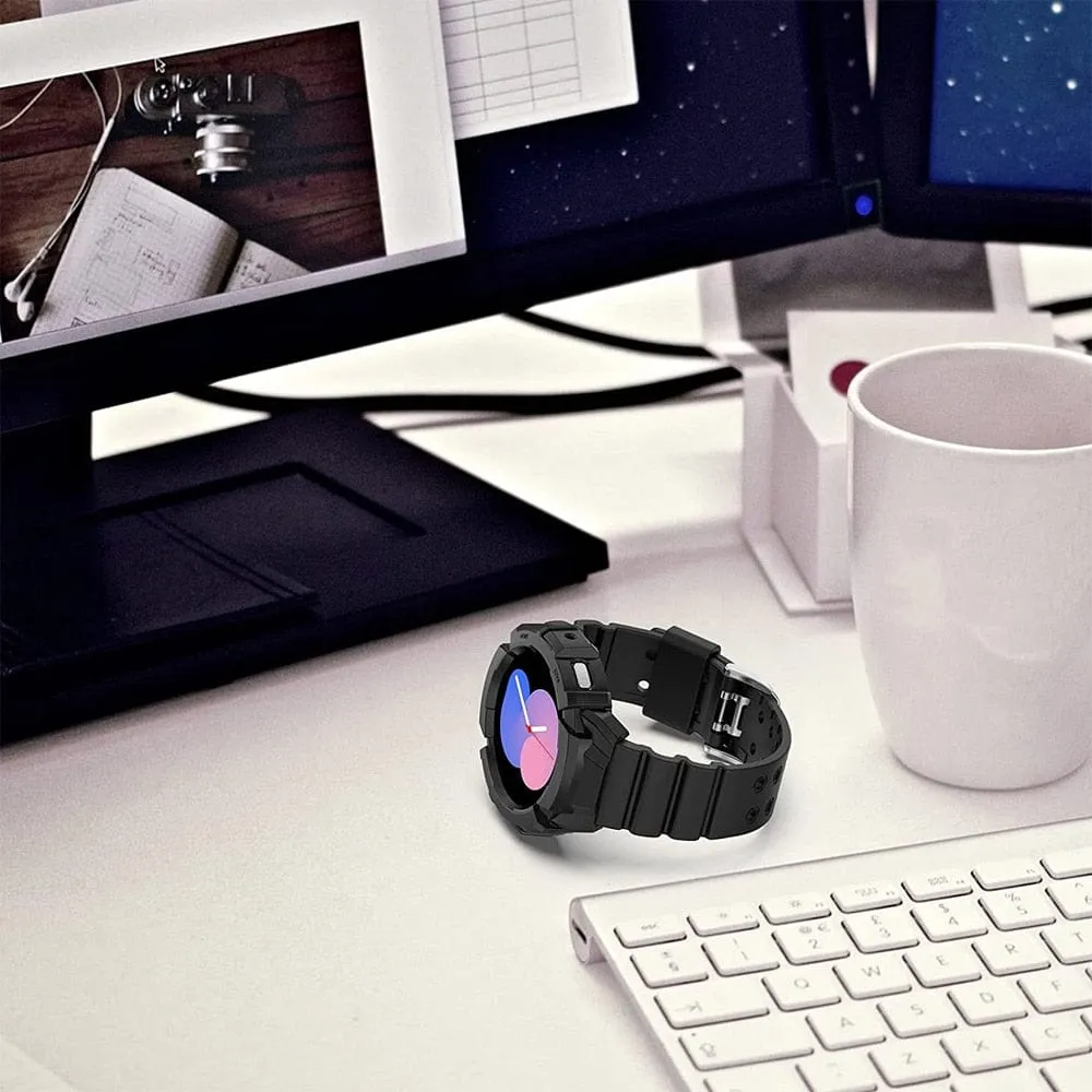 Sports Watch Band With Case For Samsung