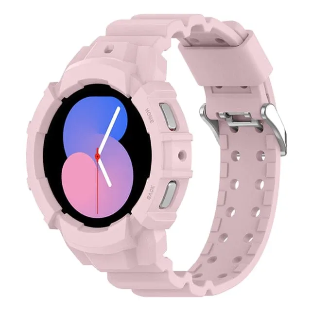 Sports Watch Band With Case For Samsung