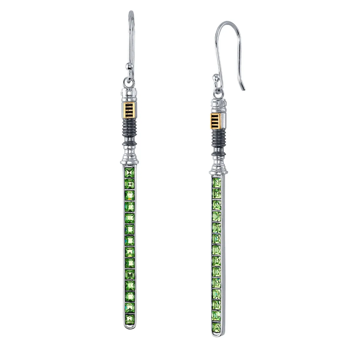 Star Wars X RockLove Luke Skywalker Crystal Lightsaber Earrings
