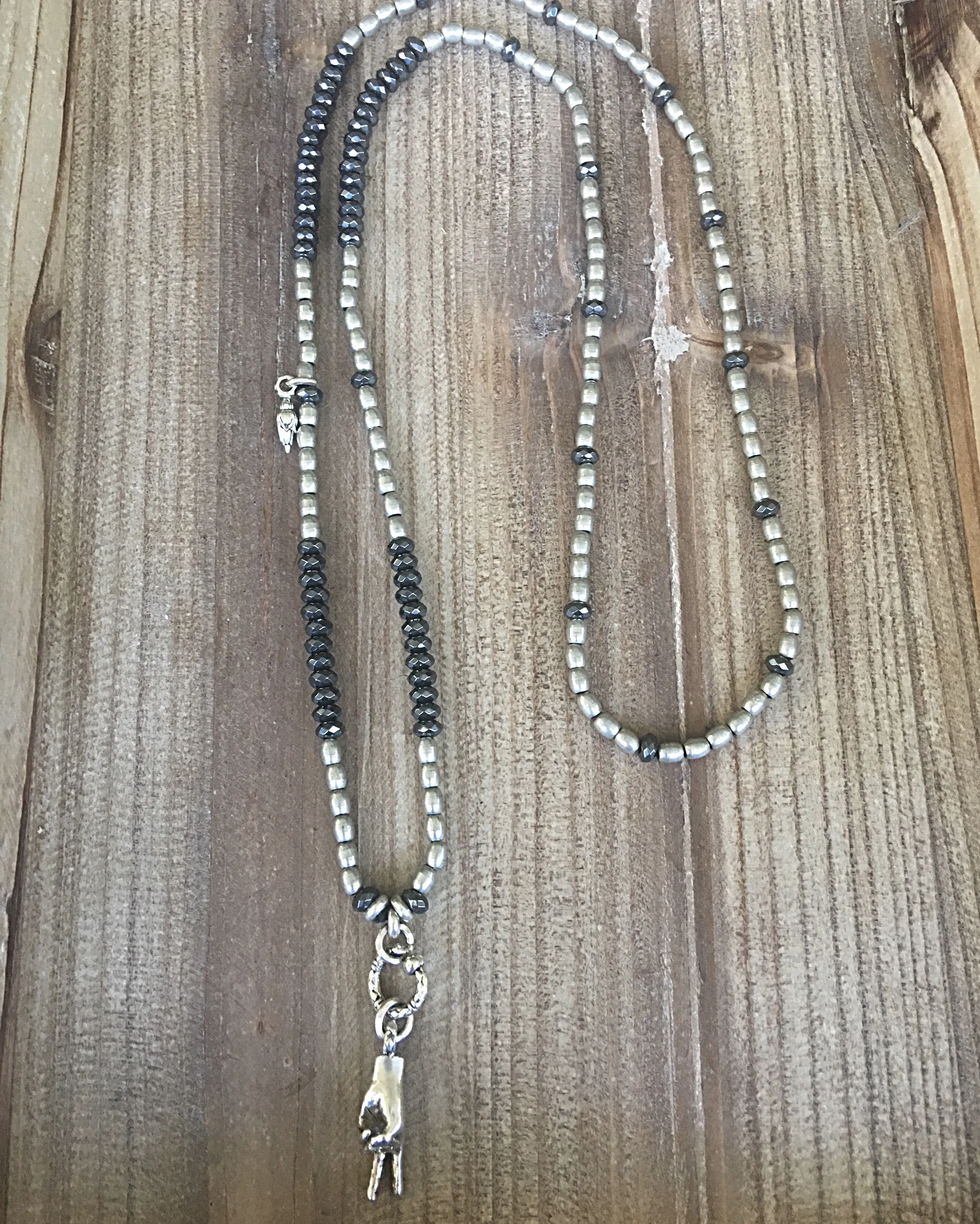 Sterling Peace Sign Necklace