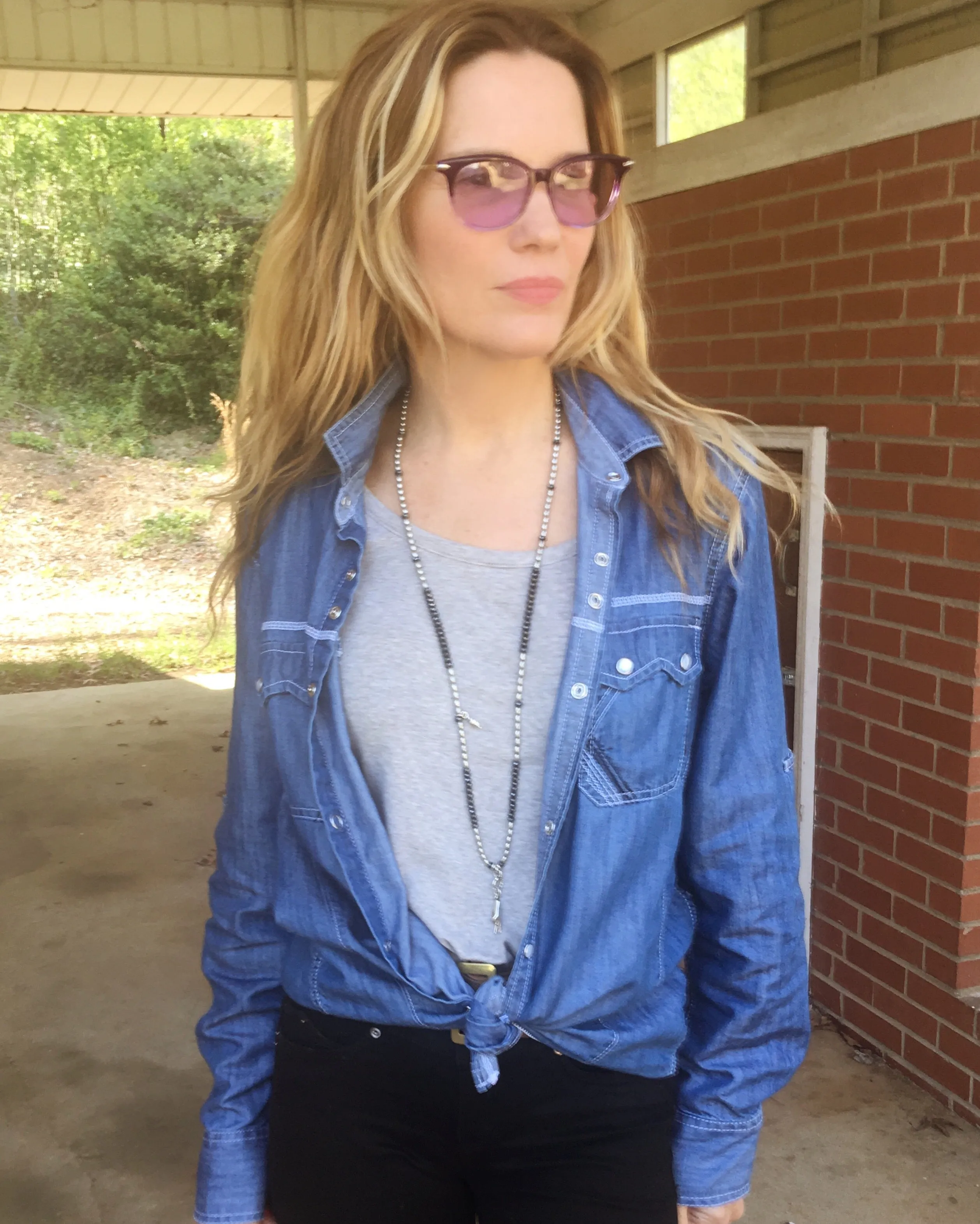Sterling Peace Sign Necklace