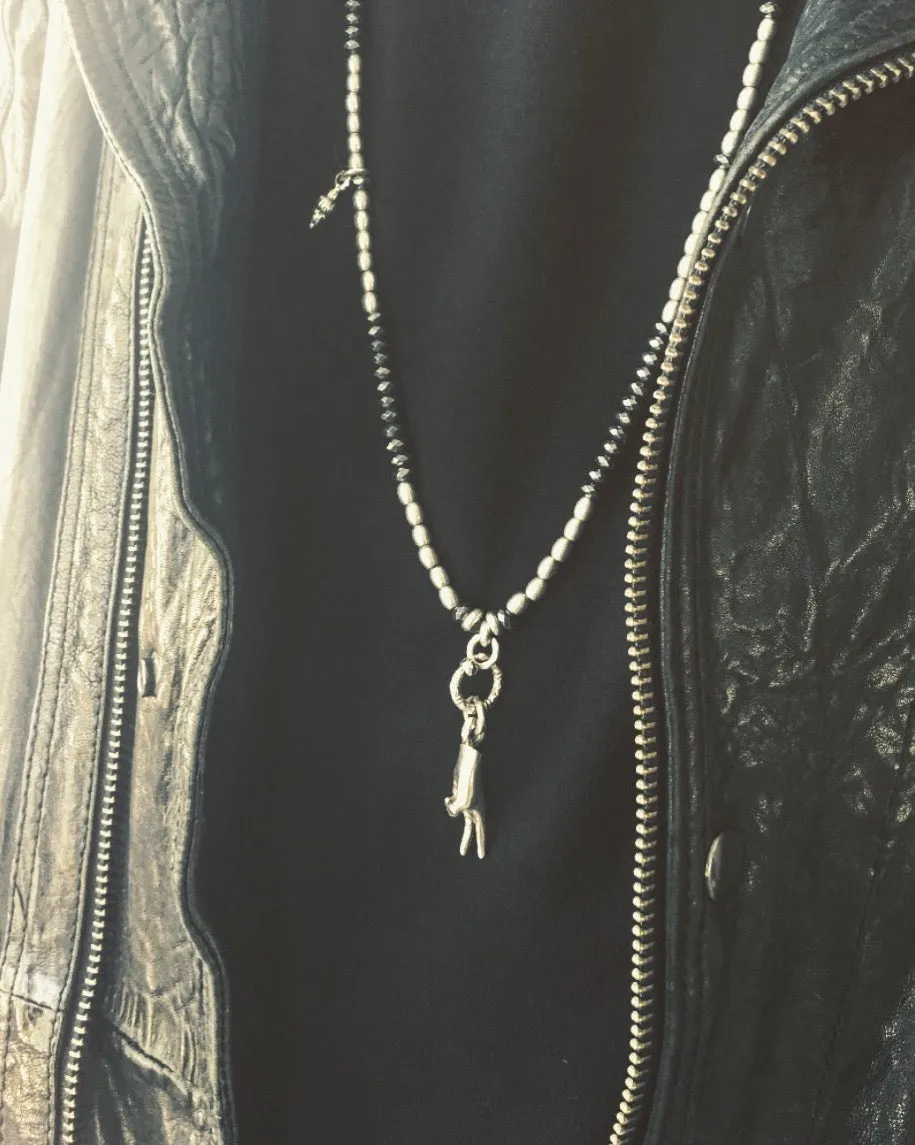 Sterling Peace Sign Necklace