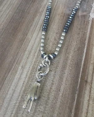 Sterling Peace Sign Necklace