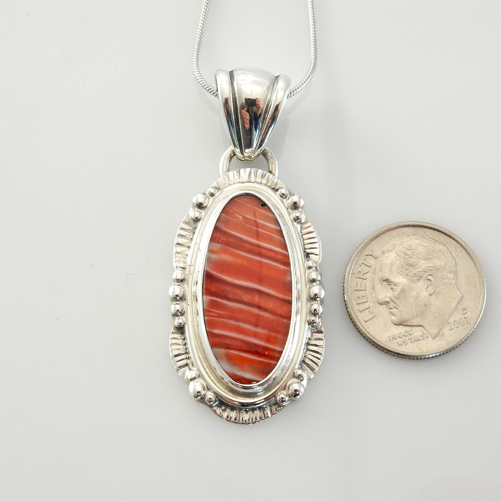 Sterling Silver Spiny Oyster Handmade Pendant