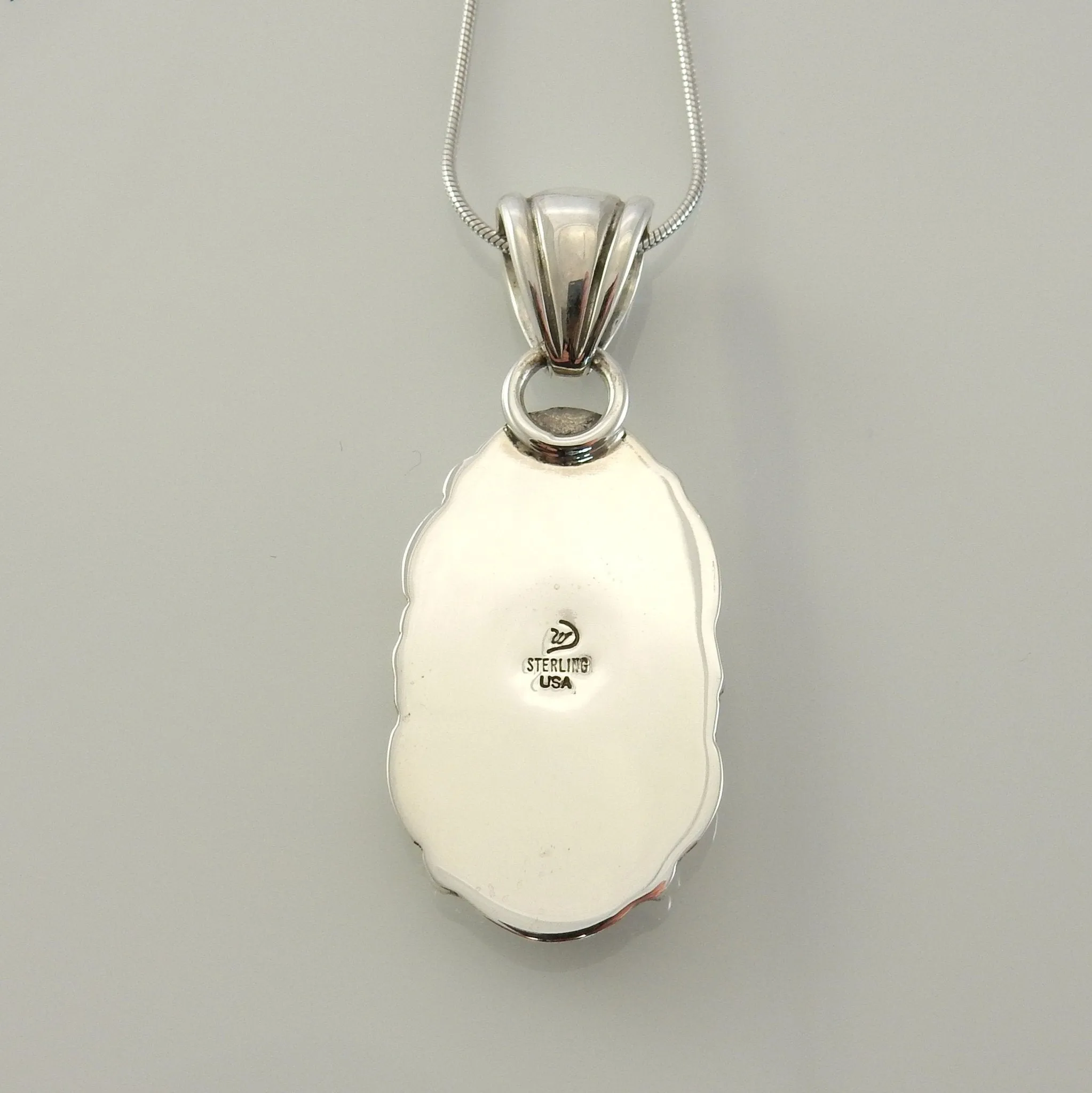 Sterling Silver Spiny Oyster Handmade Pendant