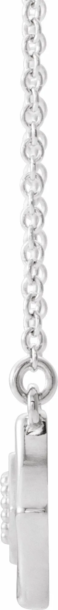Sterling Silver Vintage-Inspired Bar 18" Necklace