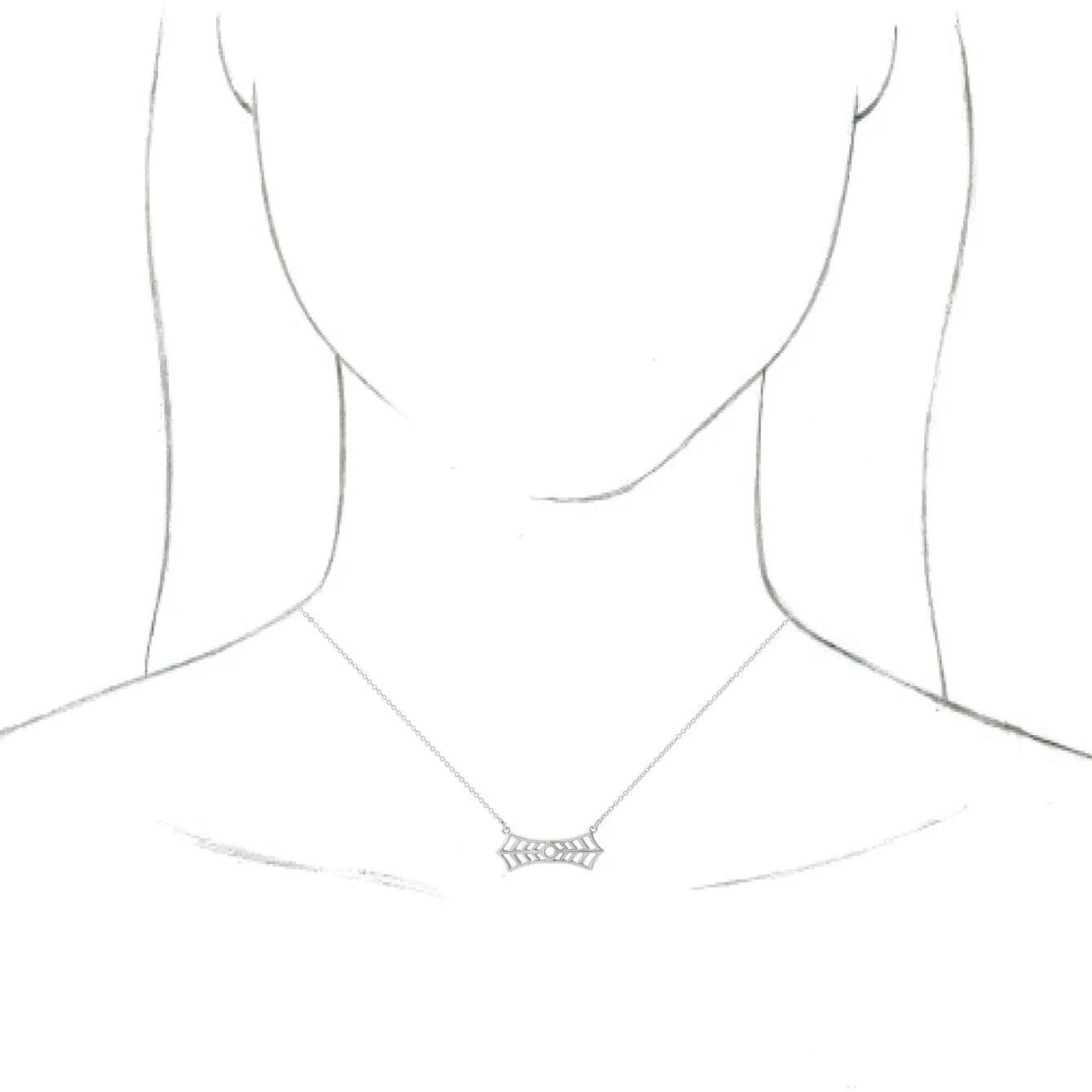 Sterling Silver Vintage-Inspired Bar 18" Necklace