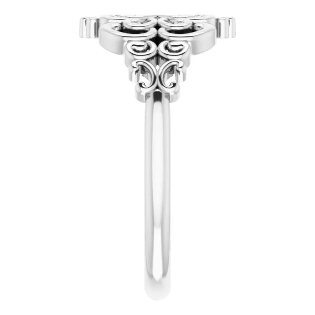 Sterling Silver Vintage-Inspired Ring