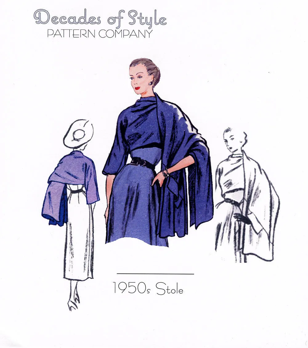 Stole Pattern 1950 Sewing Pattern