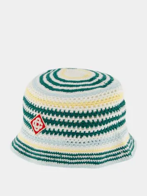 Striped Crochet Bucket Hat