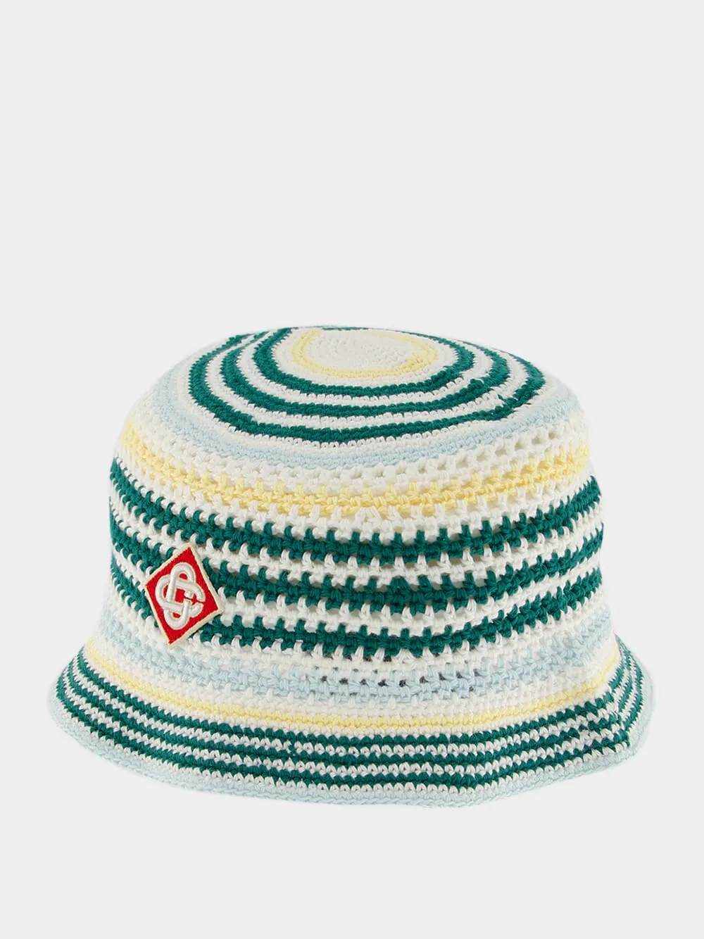 Striped Crochet Bucket Hat