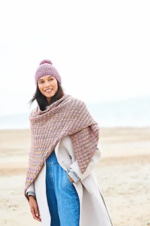 Stylecraft | Impressions | Aran | 10013 Pompom Hat, Shawl & Scarf Knitting Pattern