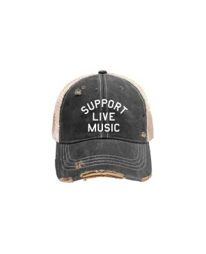Support Live Music Trucker Hat