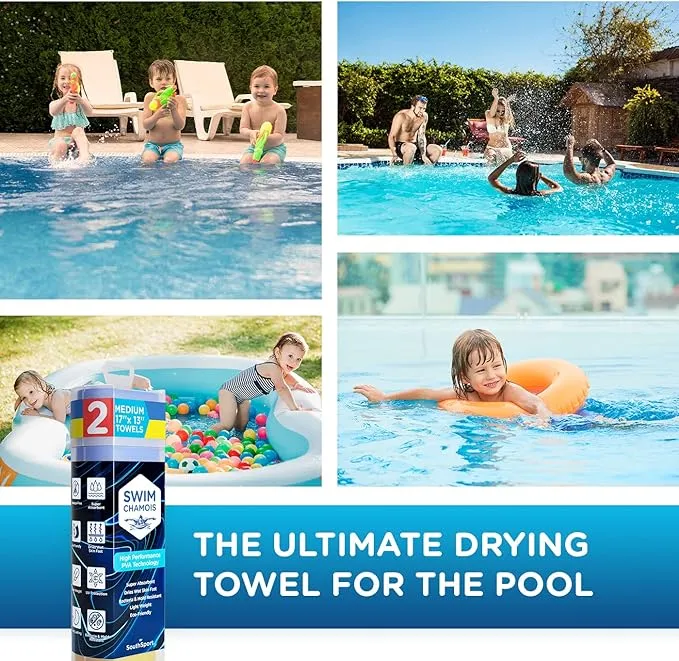Swim Shammy Quick Dry Beach Towel for Swimmers Swim Towel Super Absorbent Swim Shammy Towel - Scratch-Free Cloth Fast Drying Towel for Camping RV Shammy