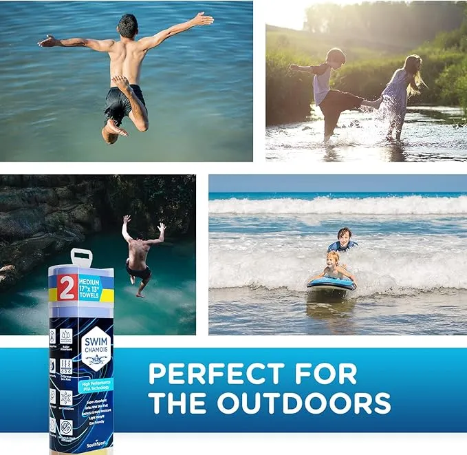 Swim Shammy Quick Dry Beach Towel for Swimmers Swim Towel Super Absorbent Swim Shammy Towel - Scratch-Free Cloth Fast Drying Towel for Camping RV Shammy