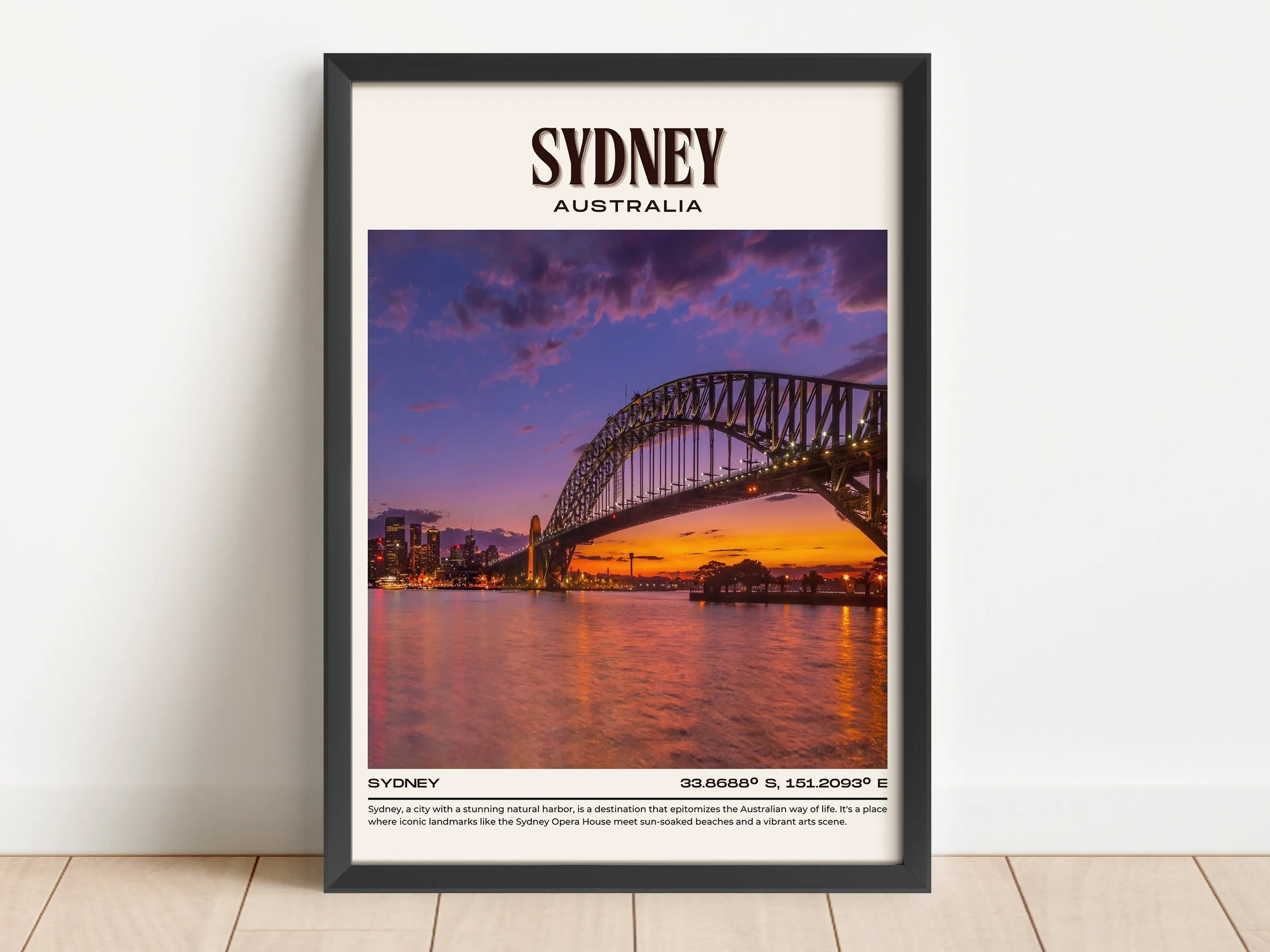 Sydney Vintage Wall Art, Australia