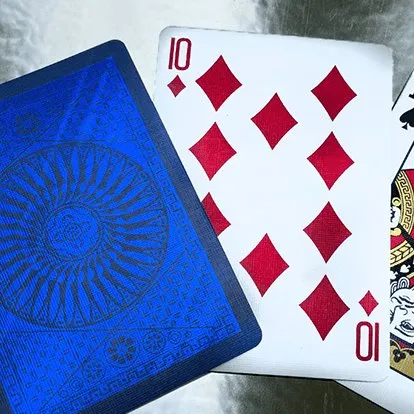 Tally Ho Blue MetalLuxe Playing Cards by US Playing Cards
