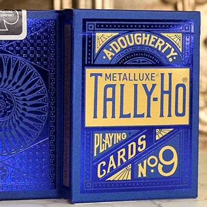 Tally Ho Blue MetalLuxe Playing Cards by US Playing Cards
