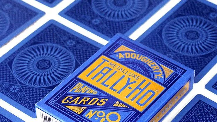 Tally Ho Blue MetalLuxe Playing Cards by US Playing Cards