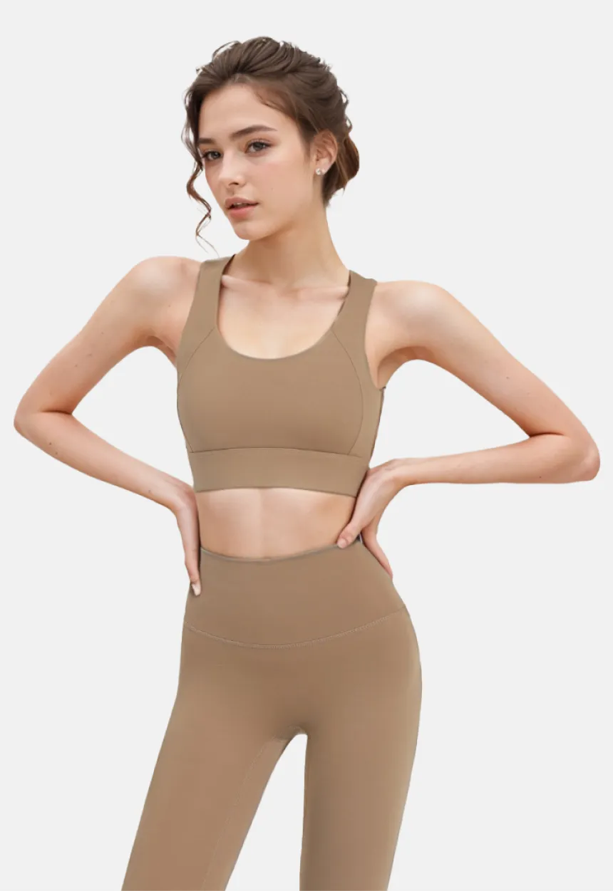 Tank Top Sports Bra with Built-in Bra