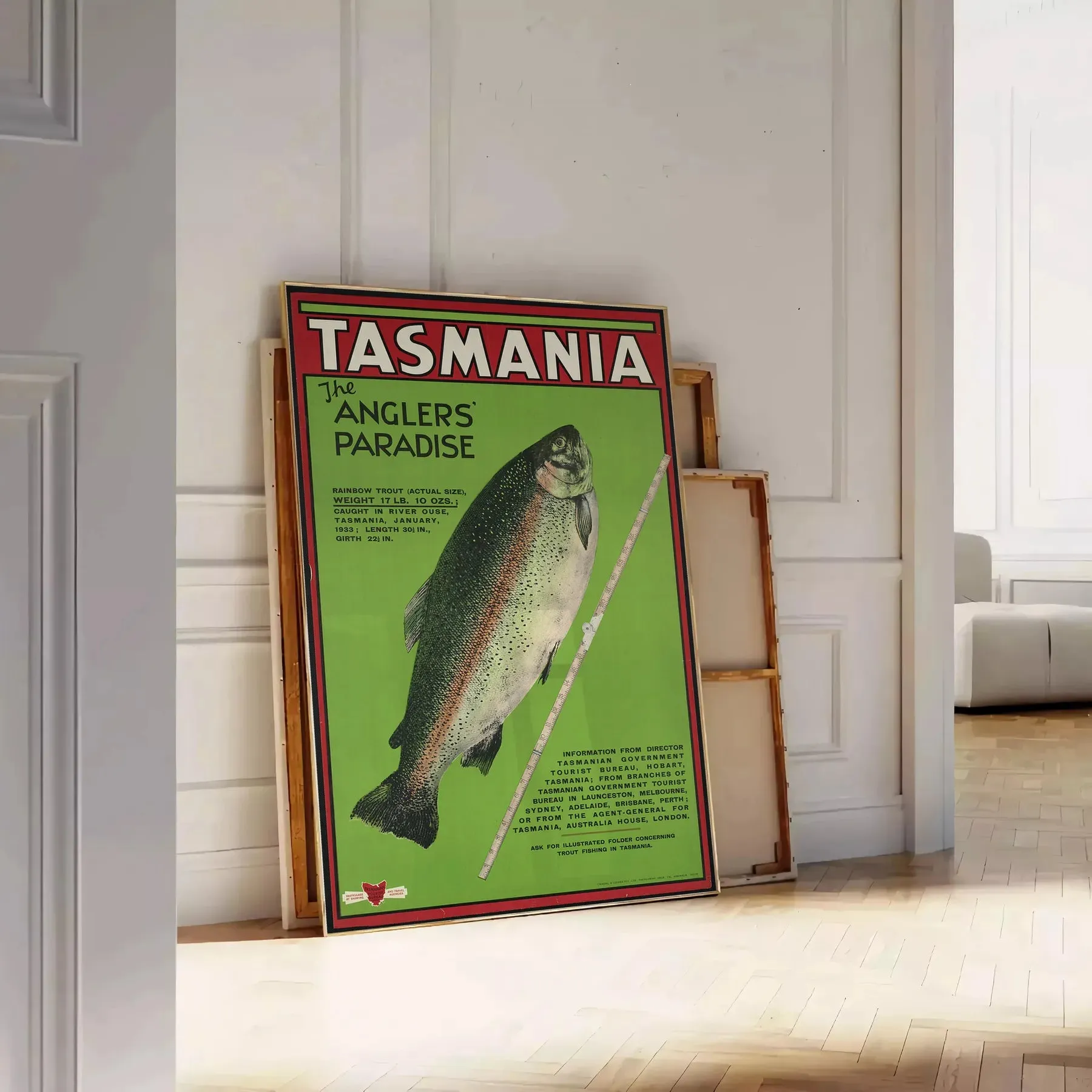 Tasmania Travel Poster Art Print