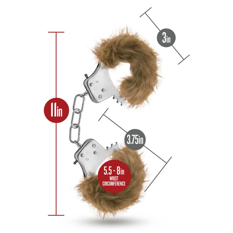 Temptasia - Plush Fur Cuffs - Brown