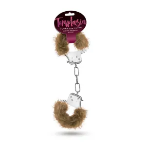 Temptasia - Plush Fur Cuffs - Brown