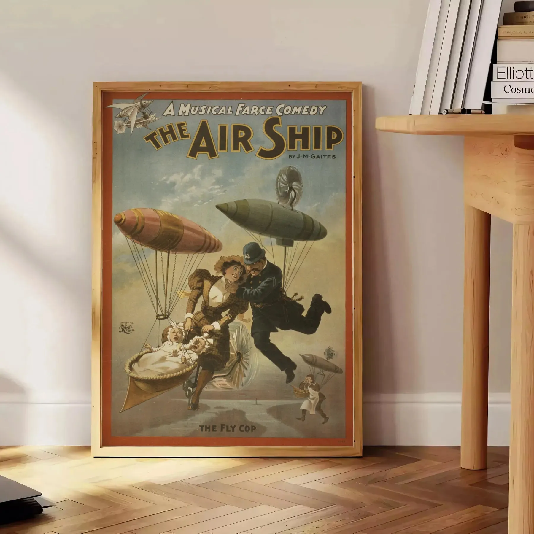 The Air Ship Travel Poster Print